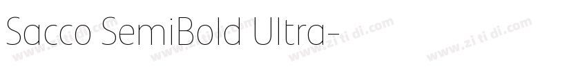 Sacco SemiBold Ultra字体转换
